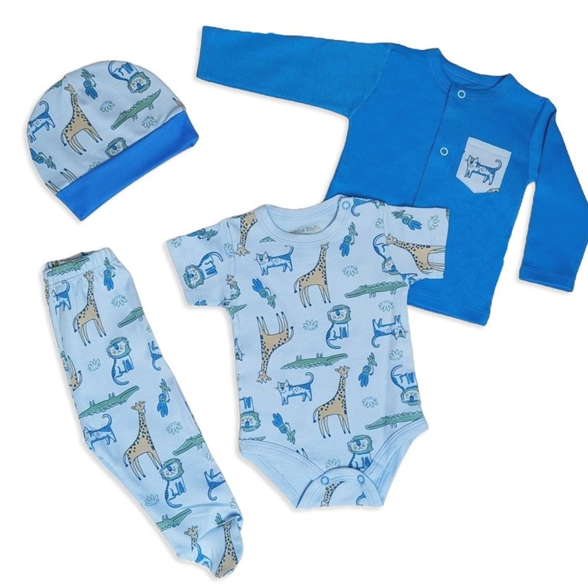 GENERICO - Ajuar para bebe Jirafa Cocodrilo