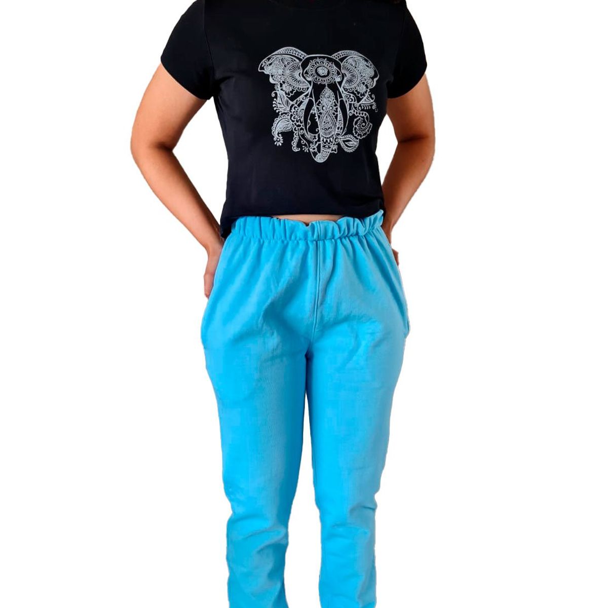 GENERICO - Pantalón Antonia - Jogger Nathalie Love It -  Celeste