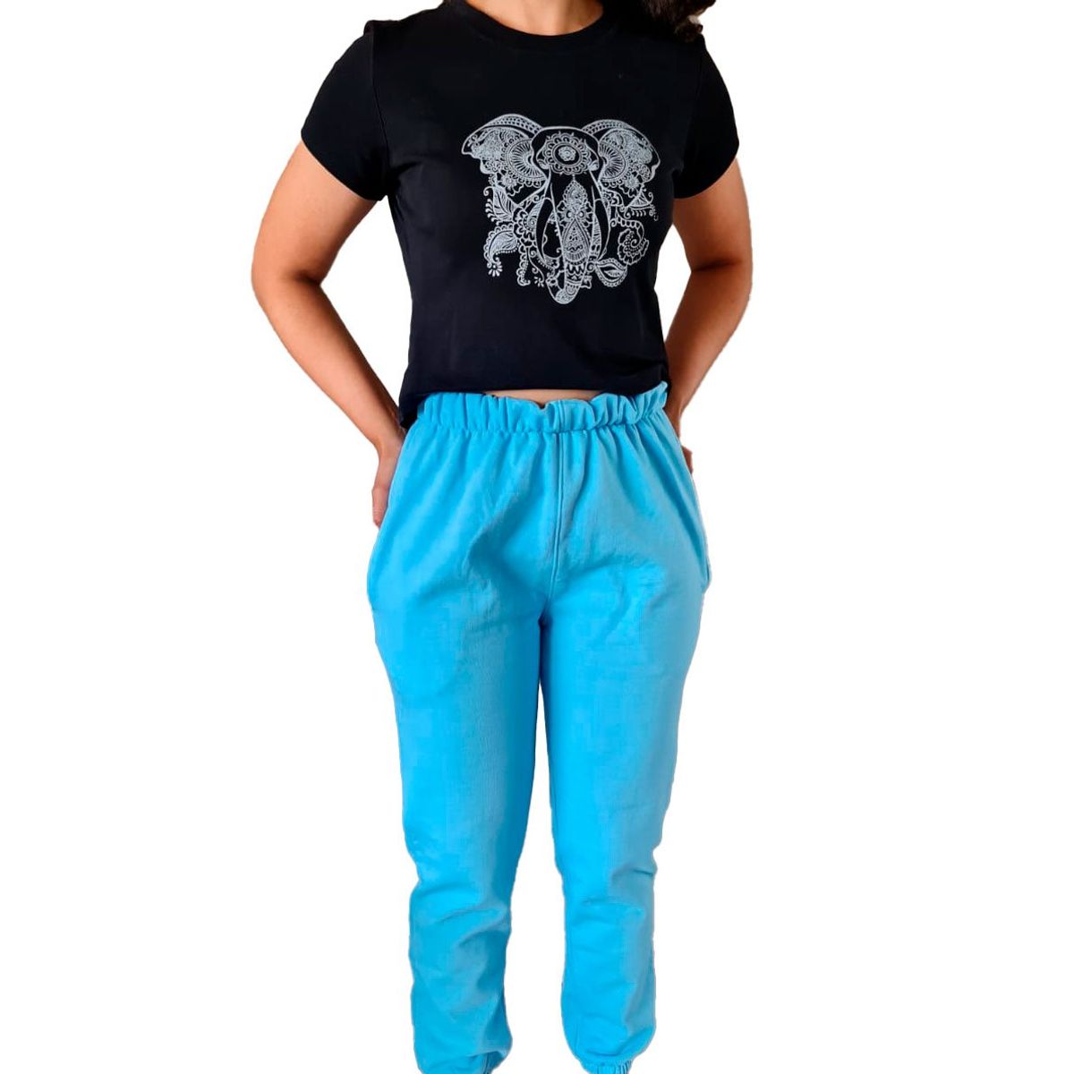 GENERICO - Pantalón Antonia - Jogger Nathalie Love It -  Celeste