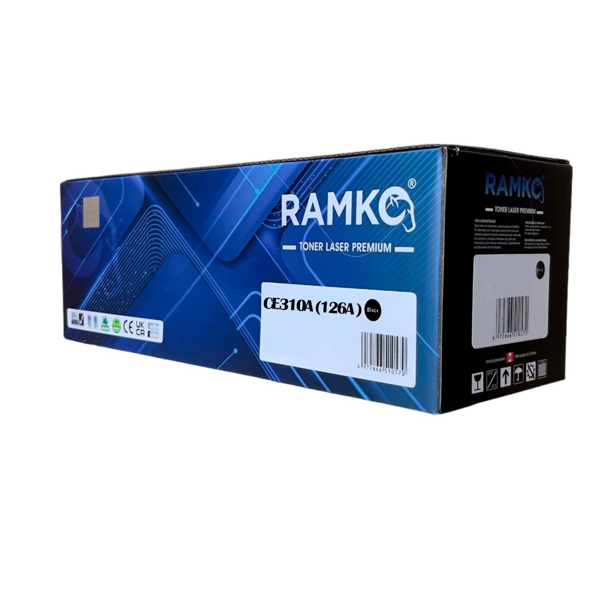 RAMKO - TONER COMPATIBLE HP 126A (CE310A) NEGRO 1,300 PG