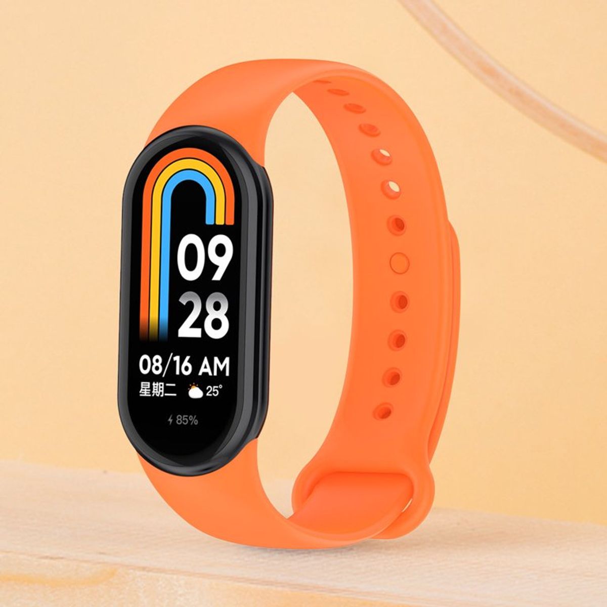 GENERICO - Correa Compatible con Xiaomi Mi Band 8 - Naranja