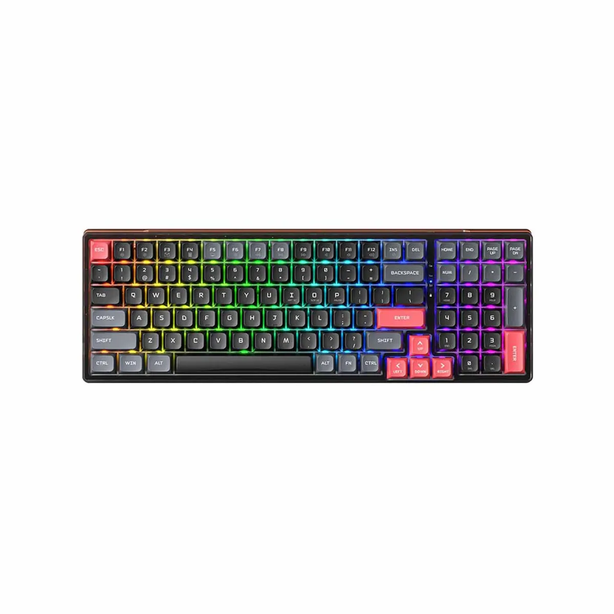 MACHENIKE - Teclado Gamer Machenike K600 Lite Wired Rgb Red Switch Sp