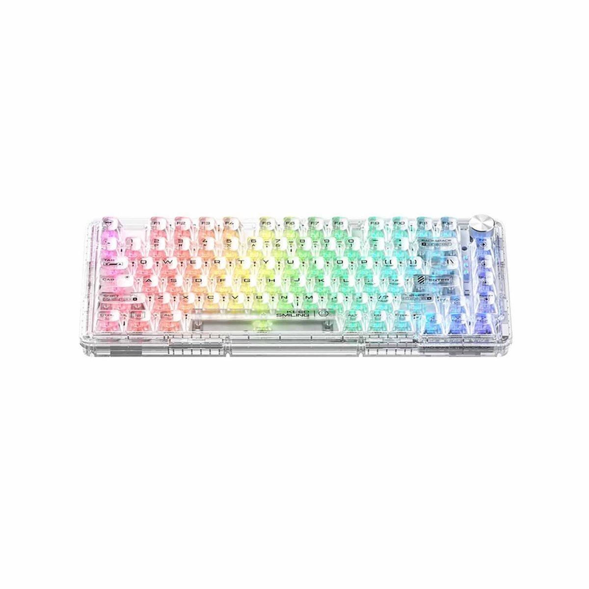 MACHENIKE - Teclado Gamer Machenike K500 F-Rgb Crystal Usb K500F-B81 White