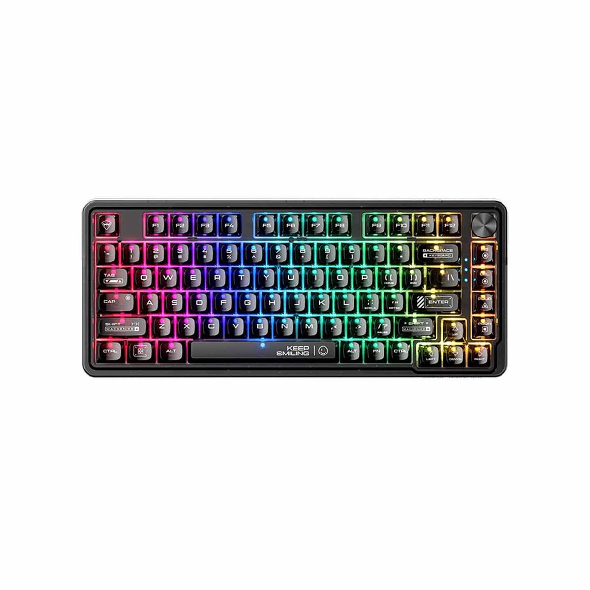 MACHENIKE - Teclado Gamer Machenike K500F-Rgb Crystal Usb K500F-B81 Black