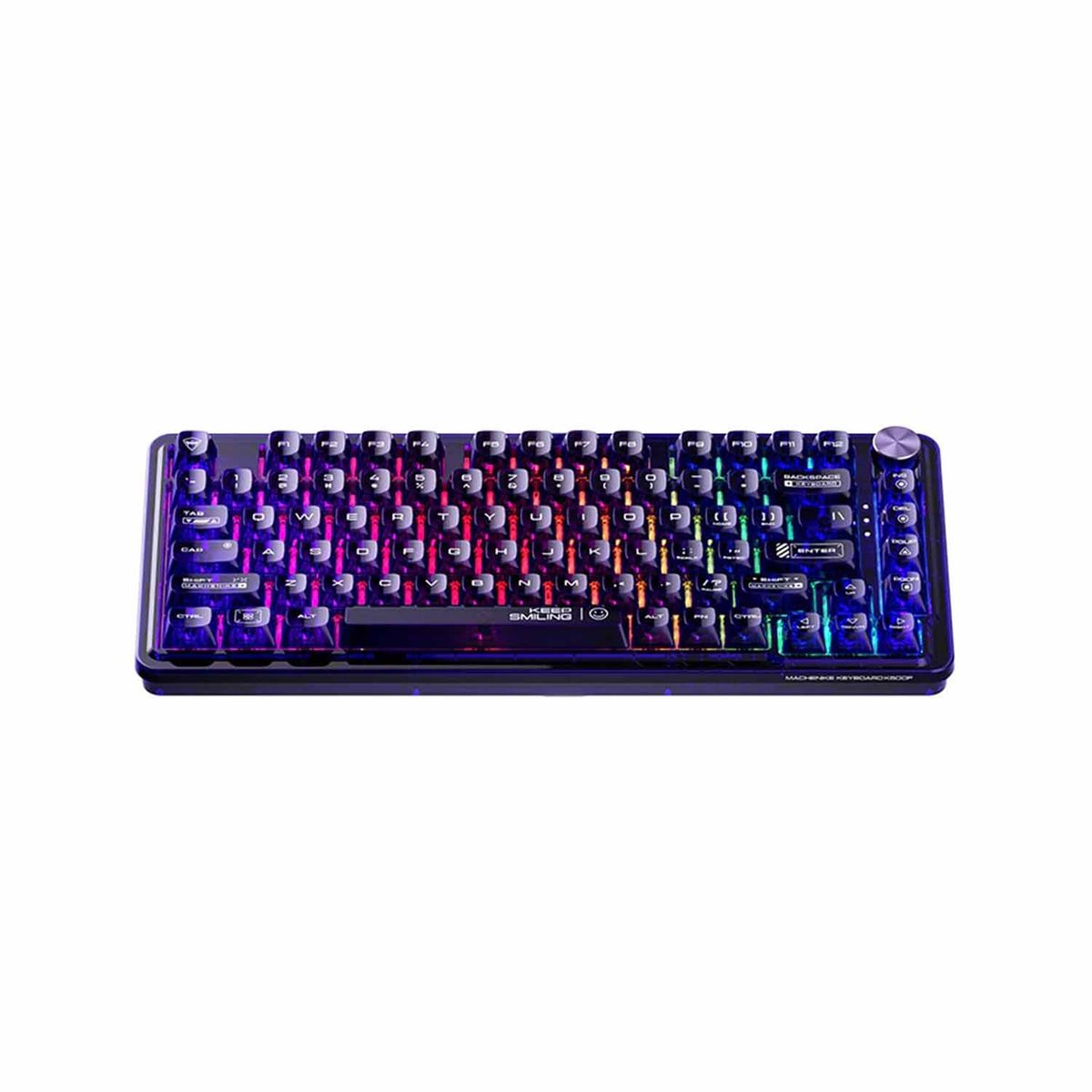 MACHENIKE - Teclado Gamer Machenike K500F-Rgb Crystal Usb K500F-B81 Purple