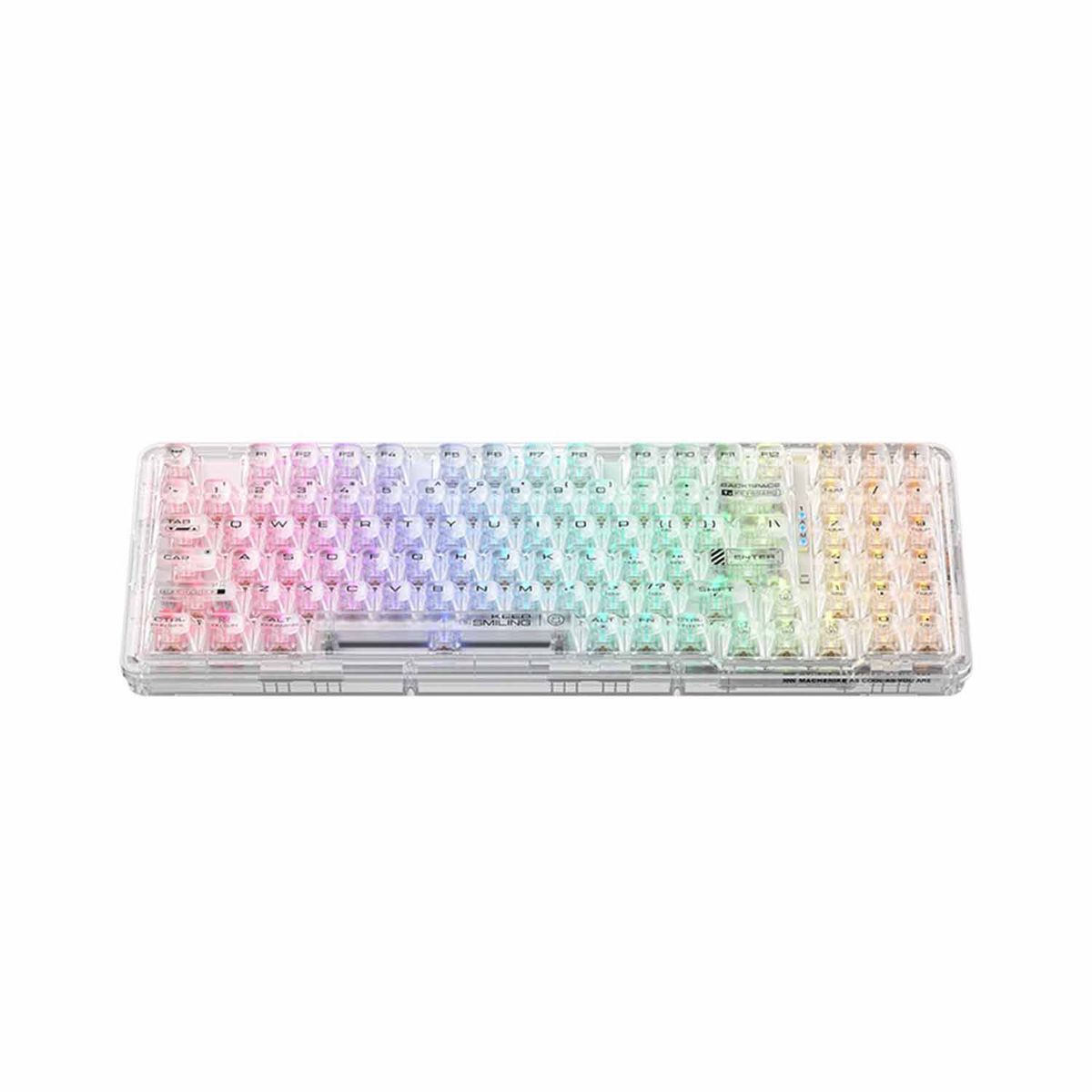 MACHENIKE - Teclado Gamer Machenike K500F Switch White K500F-B94 Crystal Linear