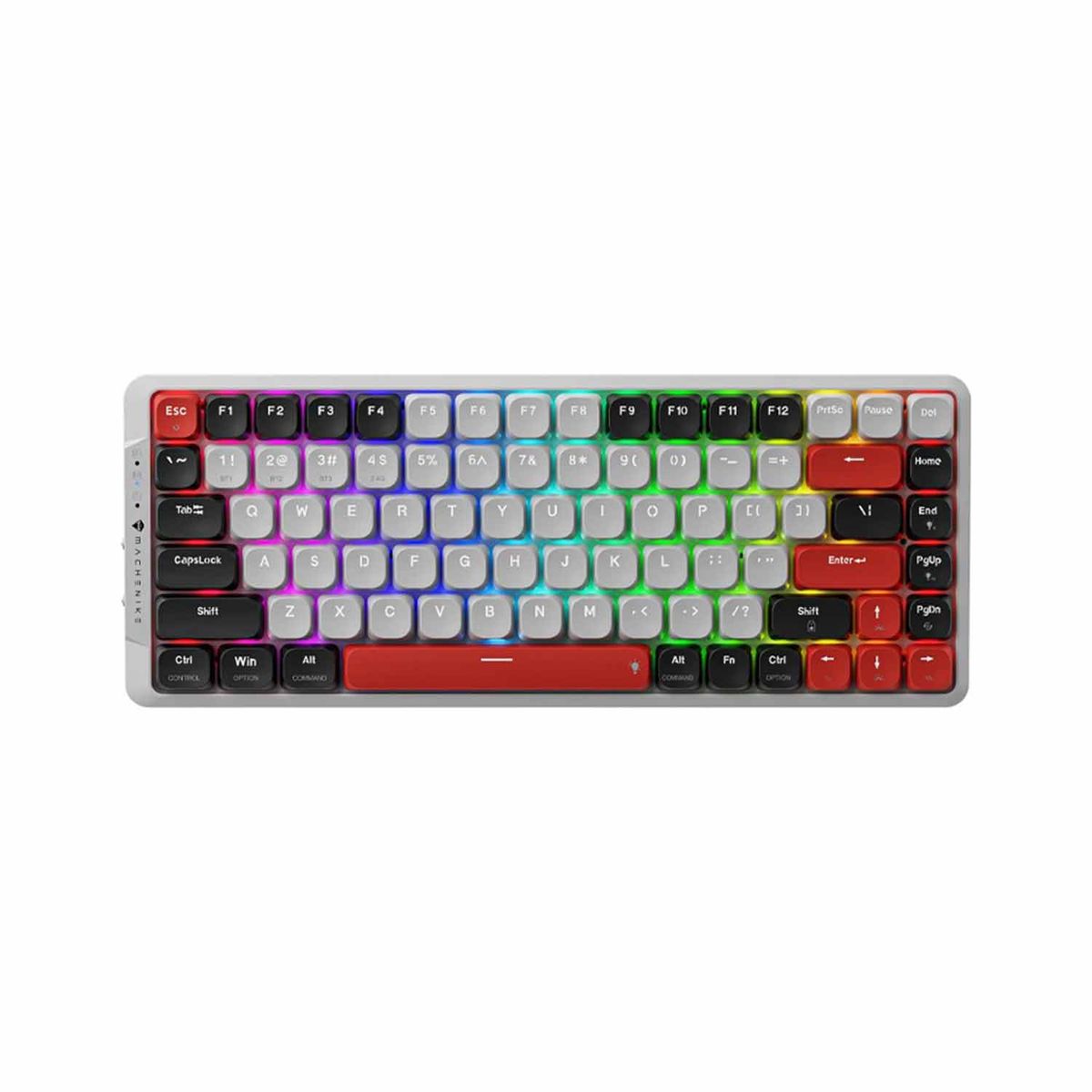 MACHENIKE - Teclado Gamer Machenike Air50-B80 Switch Red Outemu Rgb Flame Red