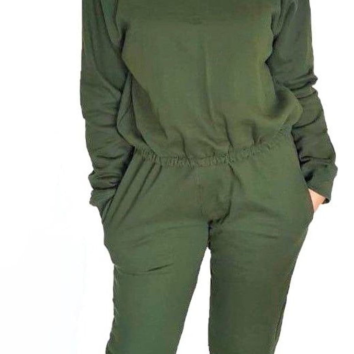 GENERICO - Conjunto buzo - polera y pantalón jogger -  Nathalie Love It - Verde