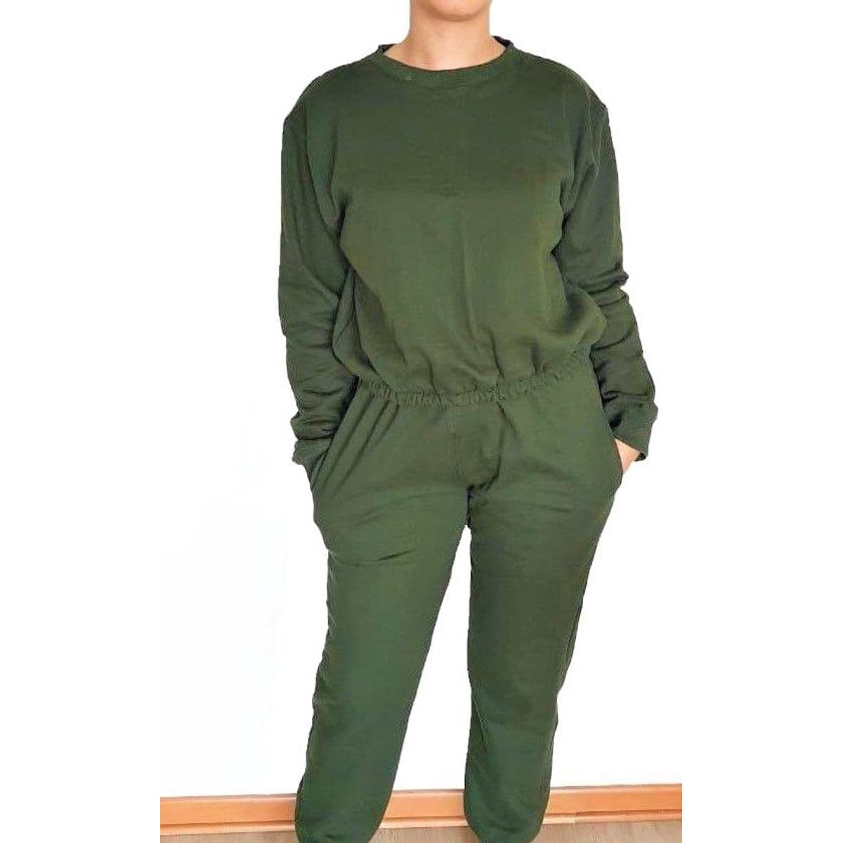 GENERICO - Conjunto buzo - polera y pantalón jogger -  Nathalie Love It - Verde