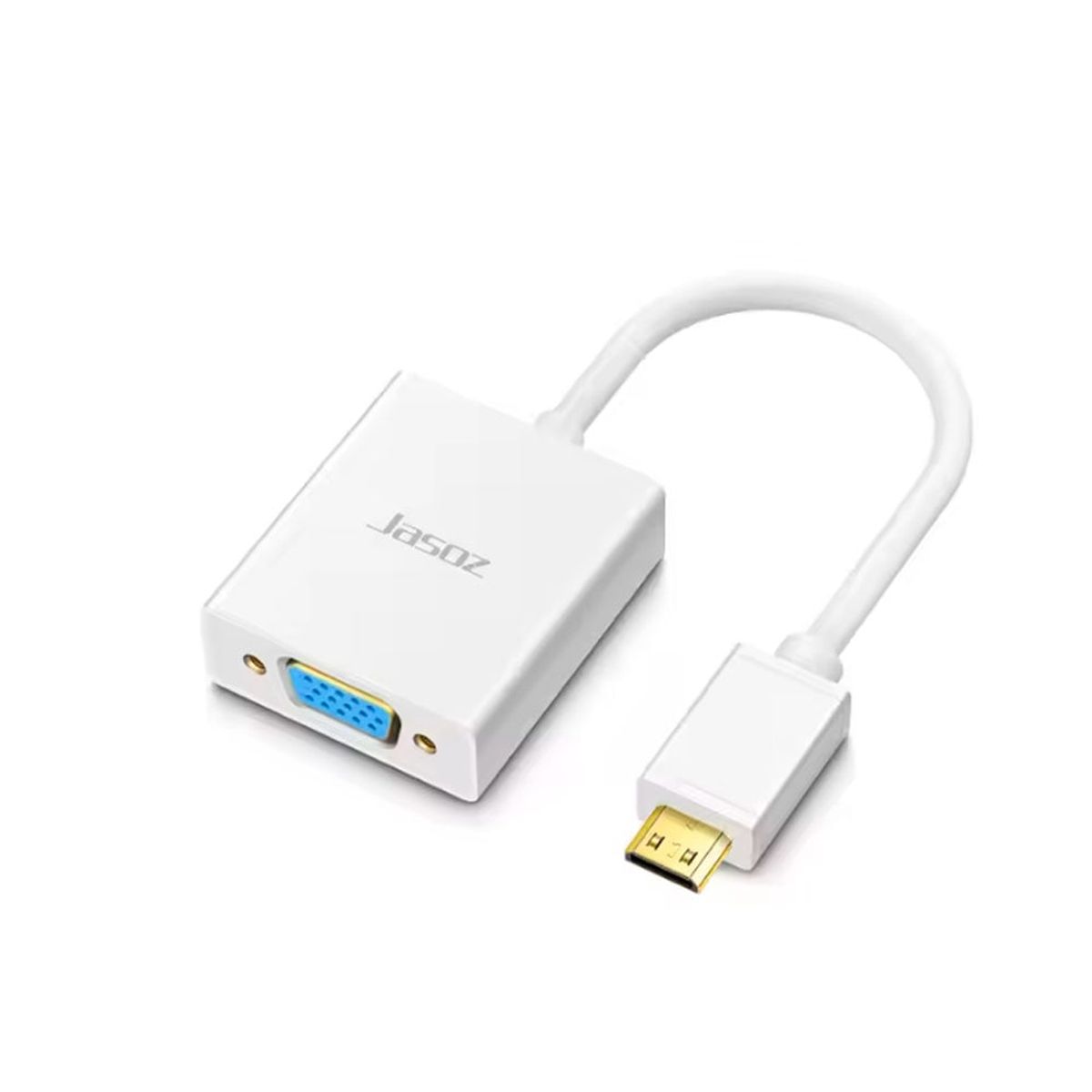 VARIOS - Adaptador HDMI Macho a VGA Hembra Convertidor Full HD Blanco