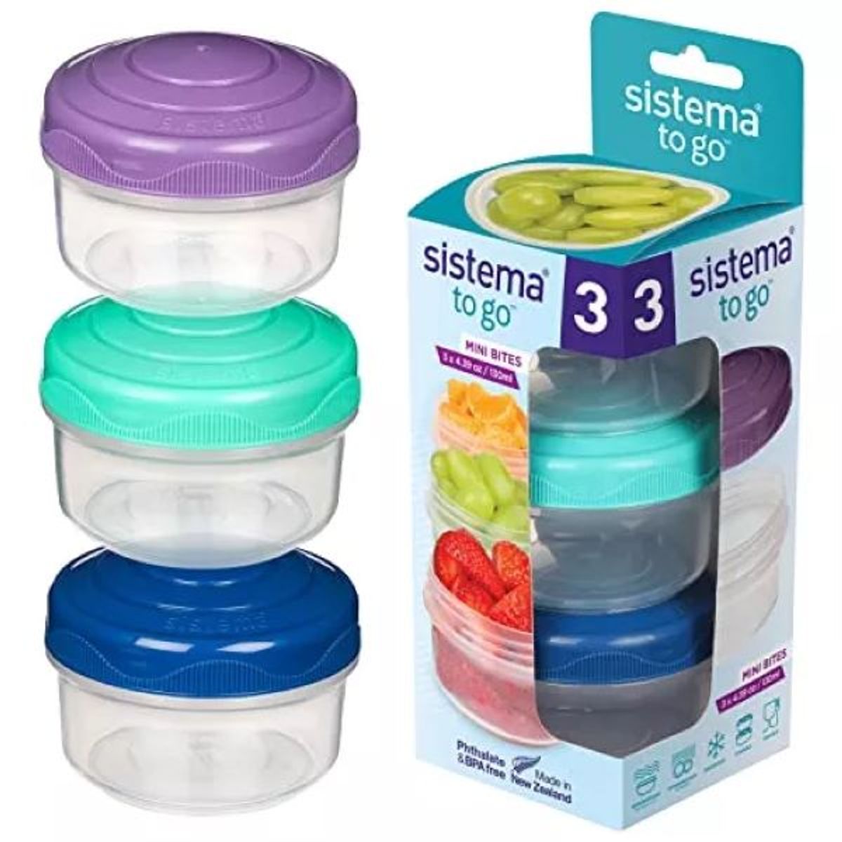 SISTEMA - Sistema To go collection mini bites tapers pequeños 130 ml