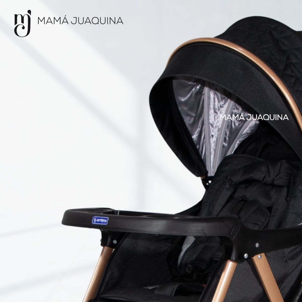 BAMBINO - Coche Cuna de Lujo «ADRIEN» Edición Limitada Black