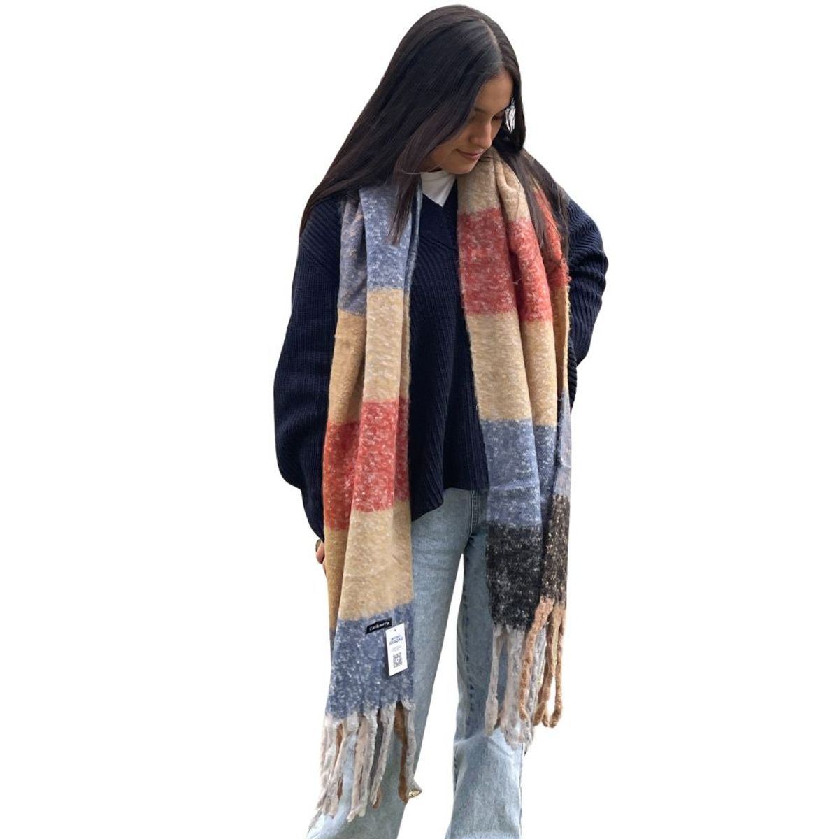 KAST PE - Maxi Bufanda Queen mujer chalina a cuadros   Kingdom