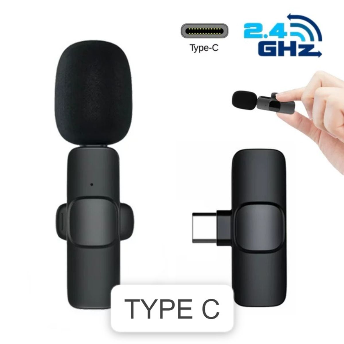 OEM - Solapero Micrófono Inalámbrico TIPO C para Celular Smartphone