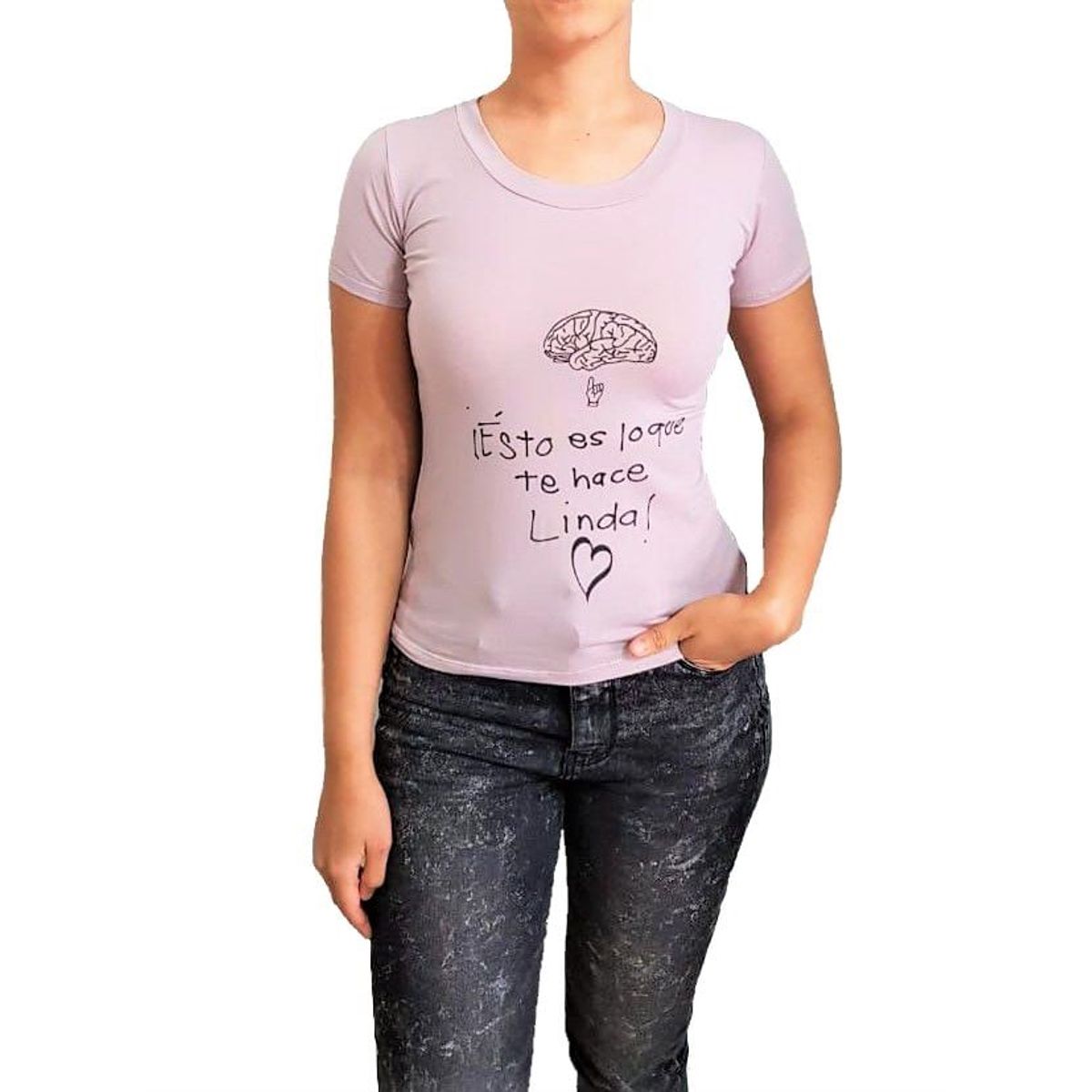 GENERICO - Polo mujer manga corta- Nathalie Love It - Lila