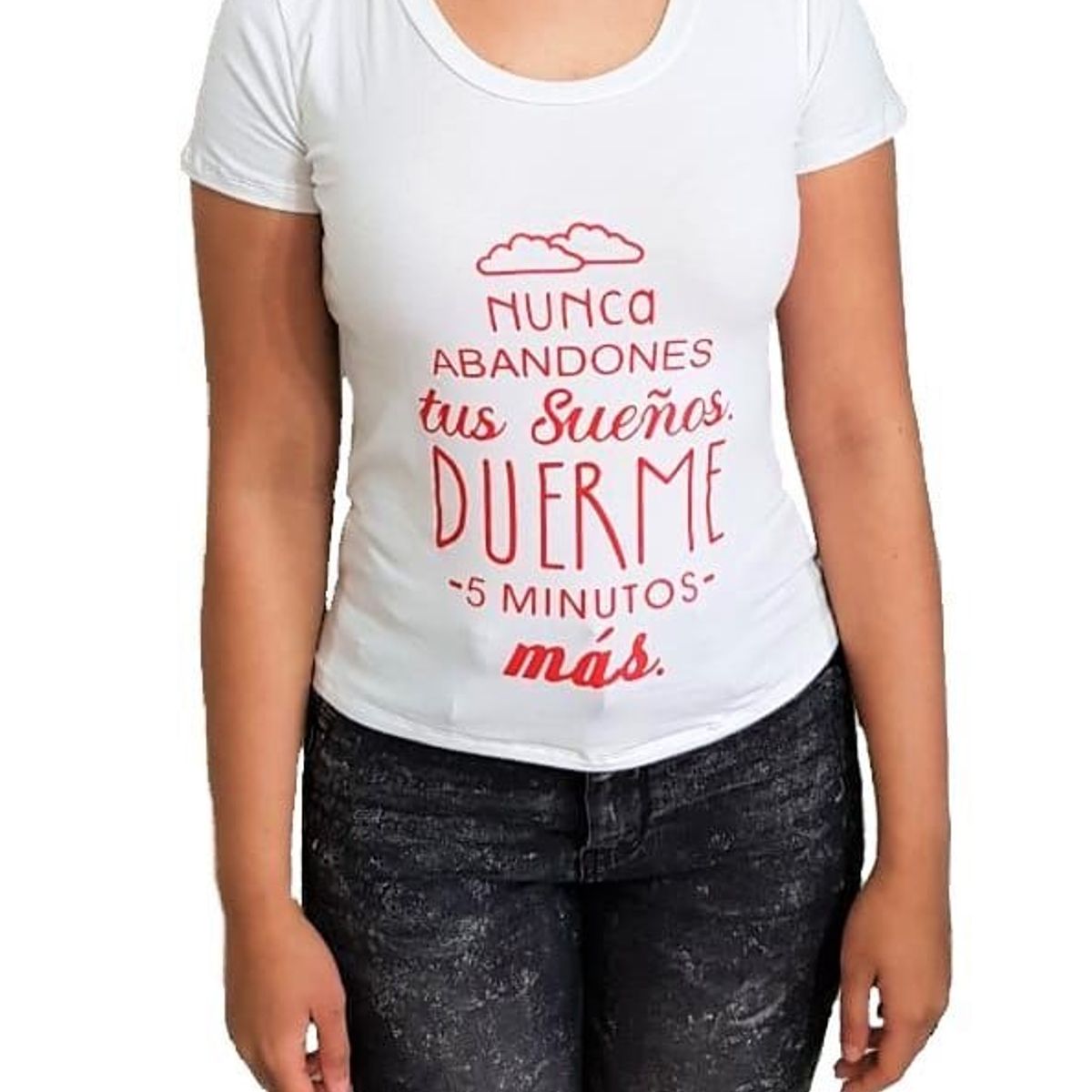 GENERICO - Polo mujer manga corta- Nathalie Love It - Blanco