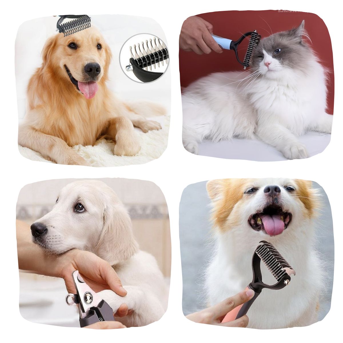 GENERICO - PEINE DESMOTADOR CORTA UÑAS Y LIMA KIT PLOMO GRANDE