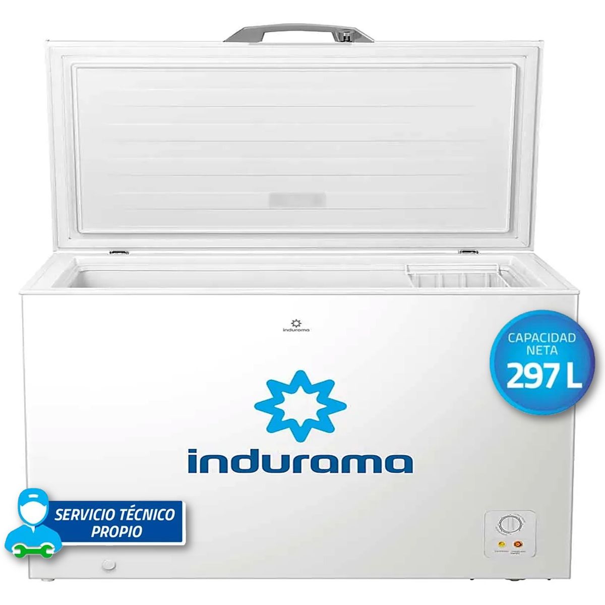 INDURAMA - Congeladora Indurama CI-320BL Defrost 297L Blanco