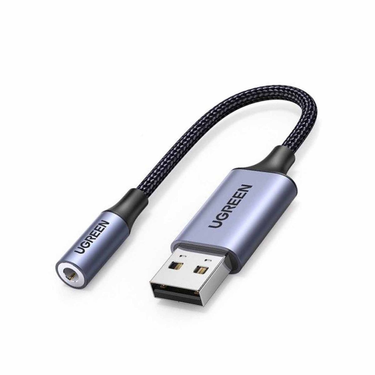 UGREEN - Adaptador Ugreen USB 2.0 a Audio 3.5mm 30757 Dark Gray