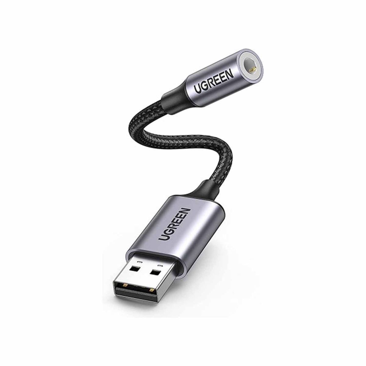 UGREEN - Adaptador Ugreen USB 2.0 a Audio 3.5mm 30757 Dark Gray