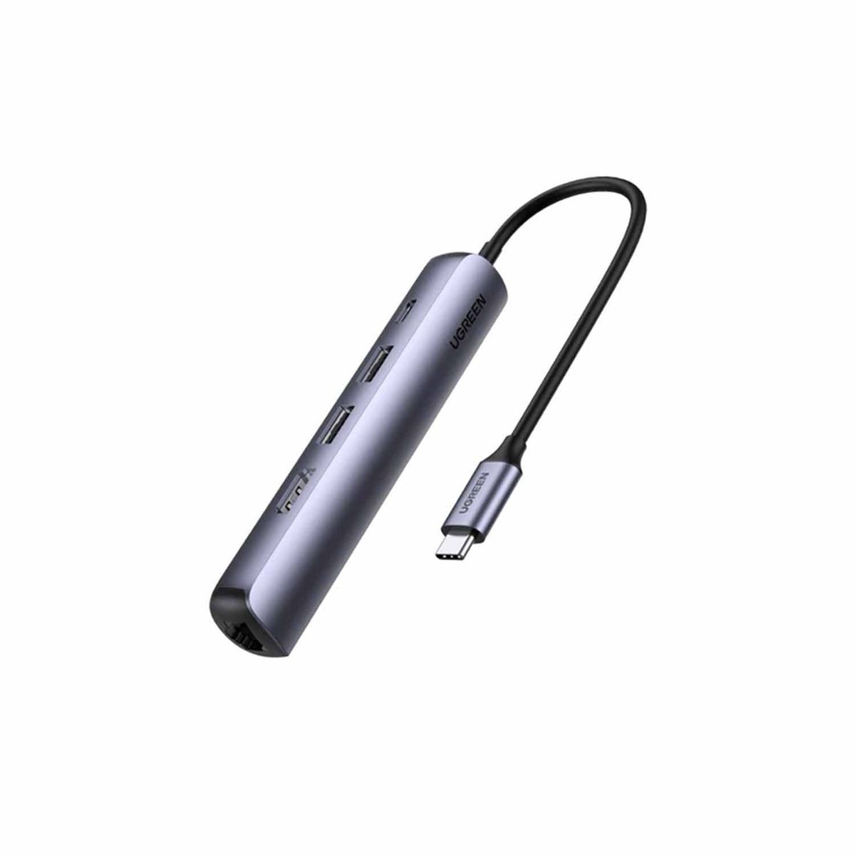 UGREEN - Adaptador Ugreen Usb-C 5-in-1 4K HDMI USB C Grey Model 10919