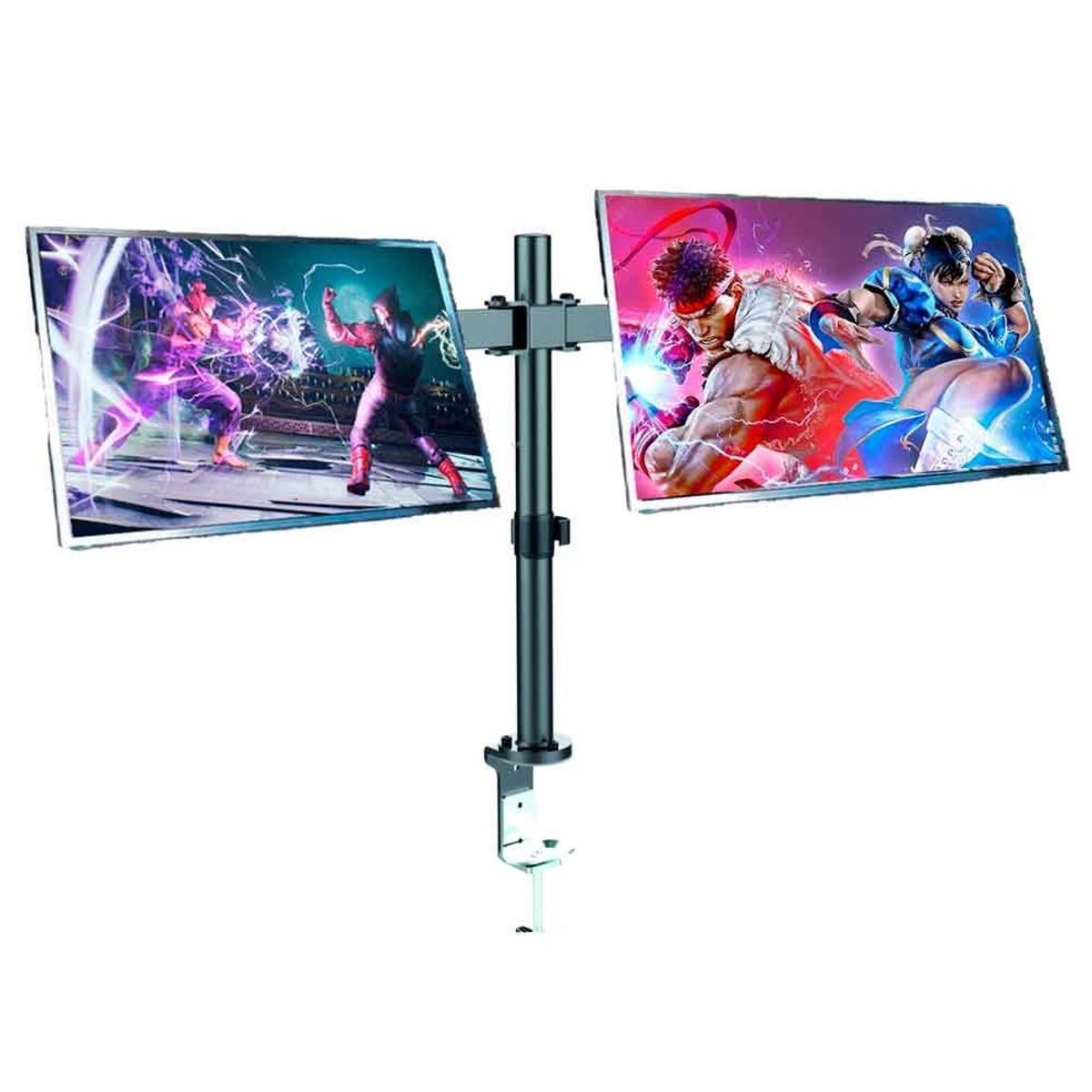 VARIOS - Rack para Monitor Doble Brazo Vesa hasta 32 pulg 100x100 75x75 Tubo DT