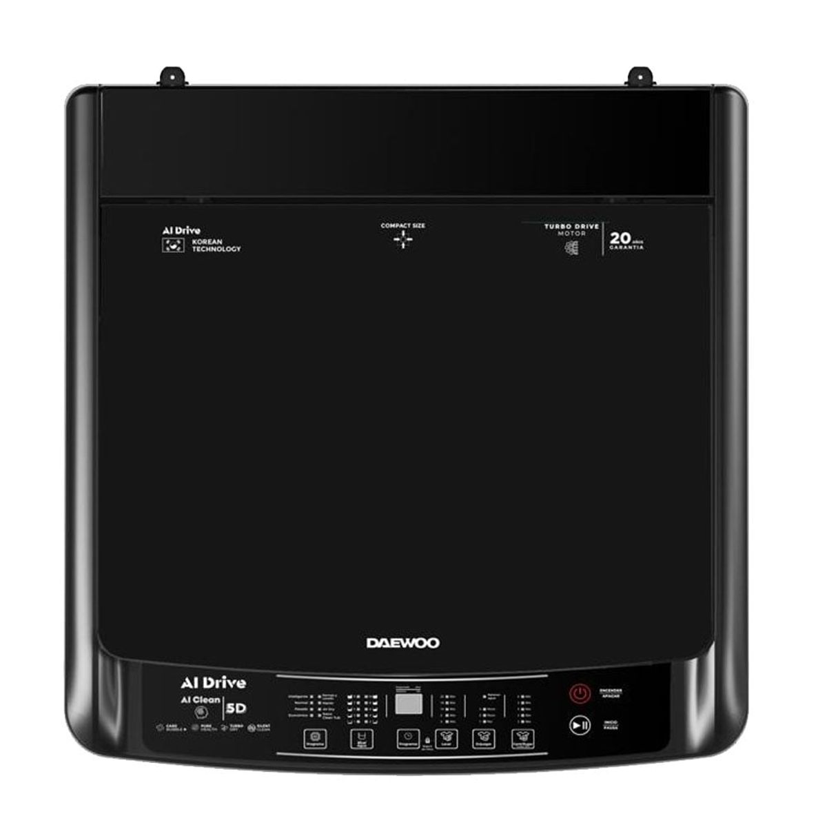 DAEWOO - Lavadora Daewoo Carga Superior 12Kg DPAI-1224 AI Drive Lavado Inteligente - Silver