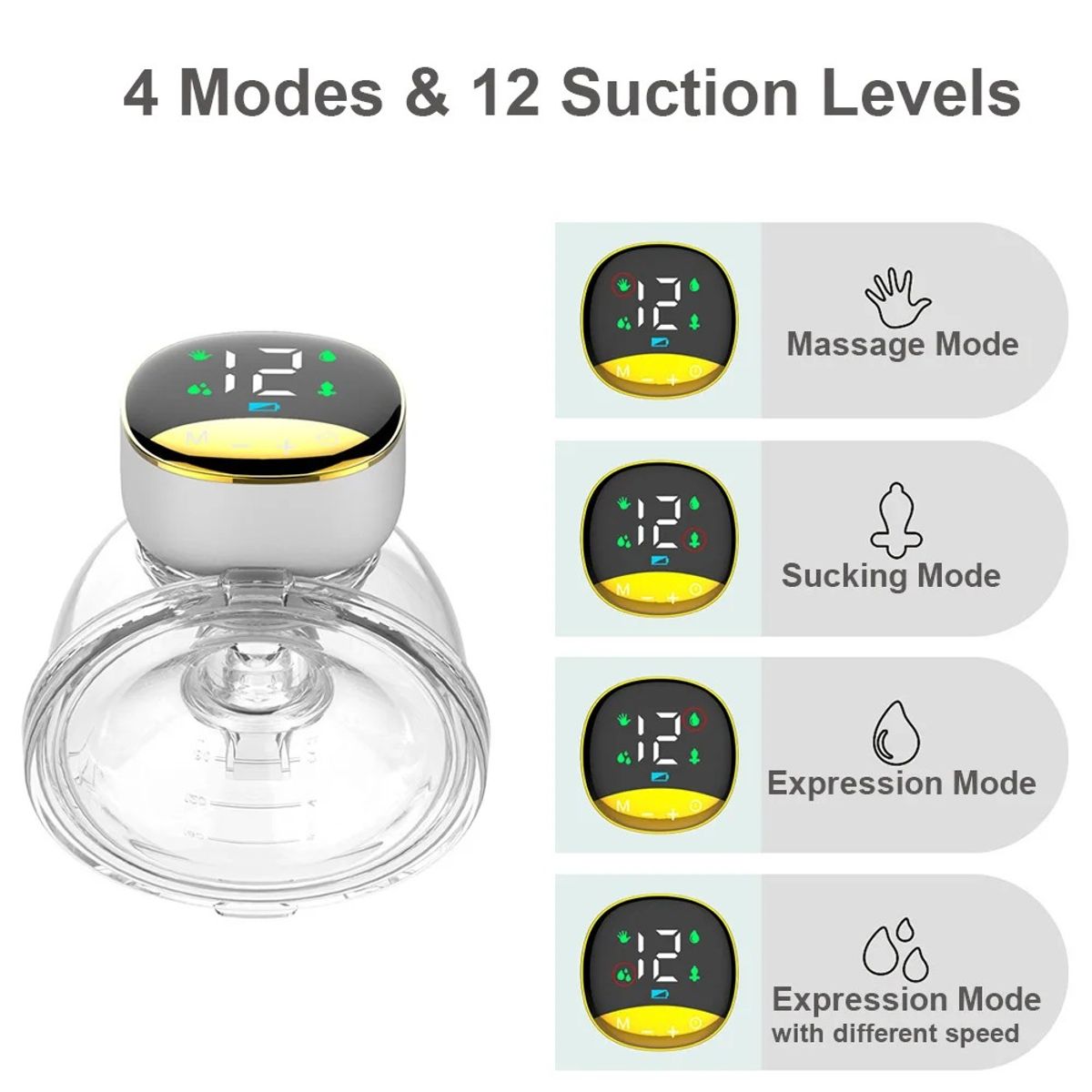 OEM - Extractor De Leche Portátil Manos Libres Eléctrico Bebes