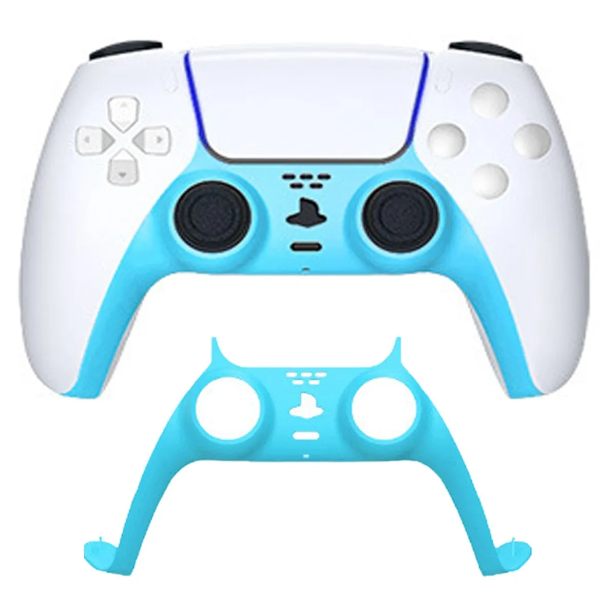 VARIOS - Accesorio Decorativo Celeste Reemplazo para Mando PS5 Dualsense.