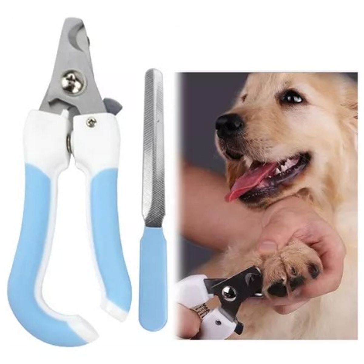 OEM - Cortauña + Lima para Mascotas Perro Gatos