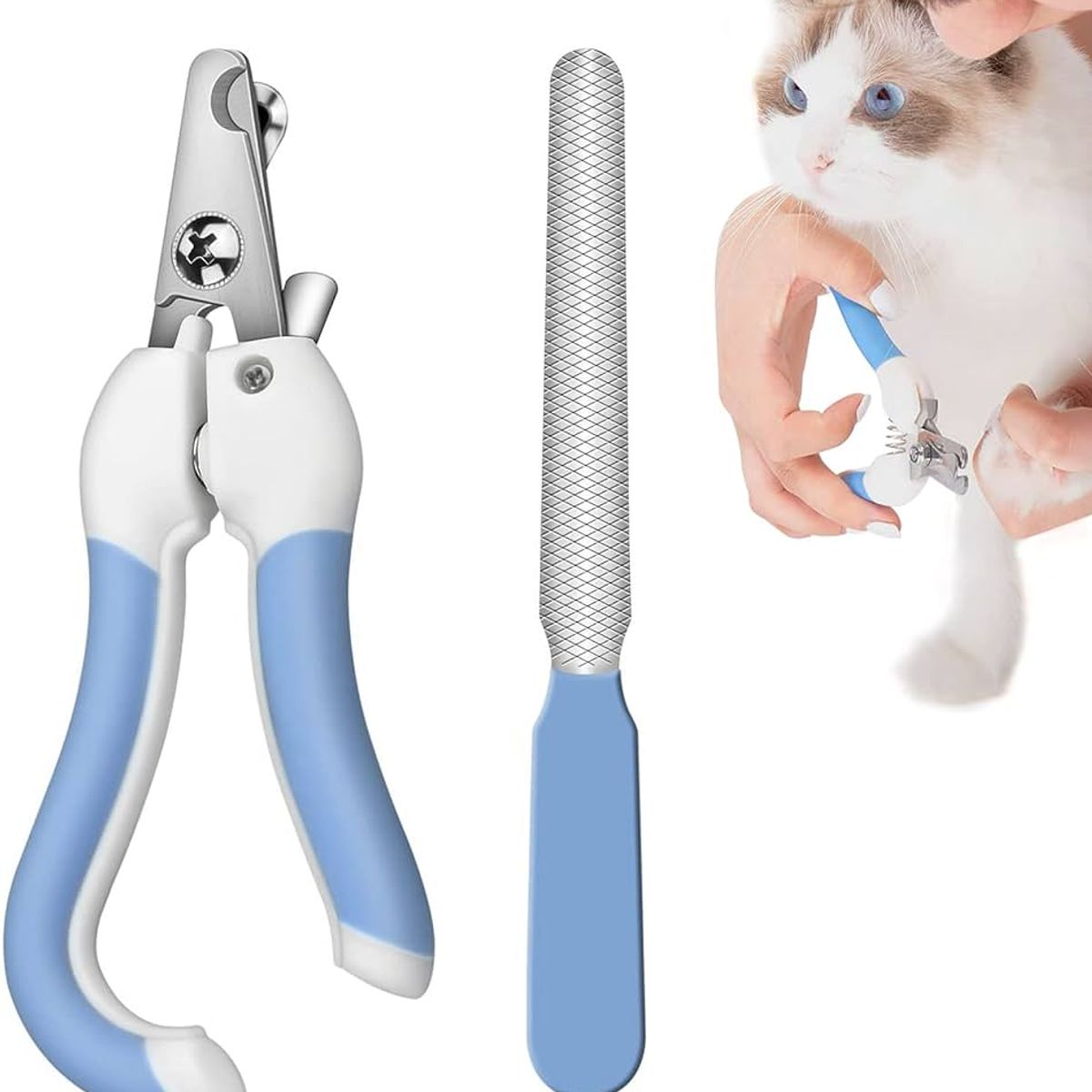 OEM - Cortauña + Lima para Mascotas Perro Gatos