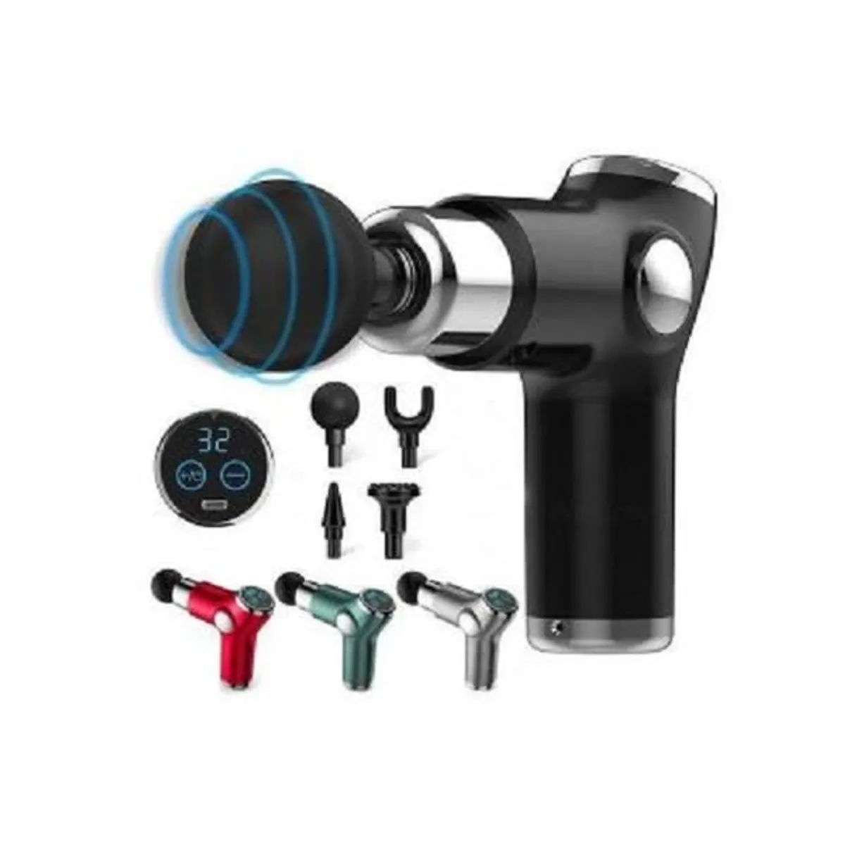 GENERICO - PISTOLA DE RECUPERACIÓN MUSCULAR - MINI FASCIAL GUN 32 VELOCIDADES