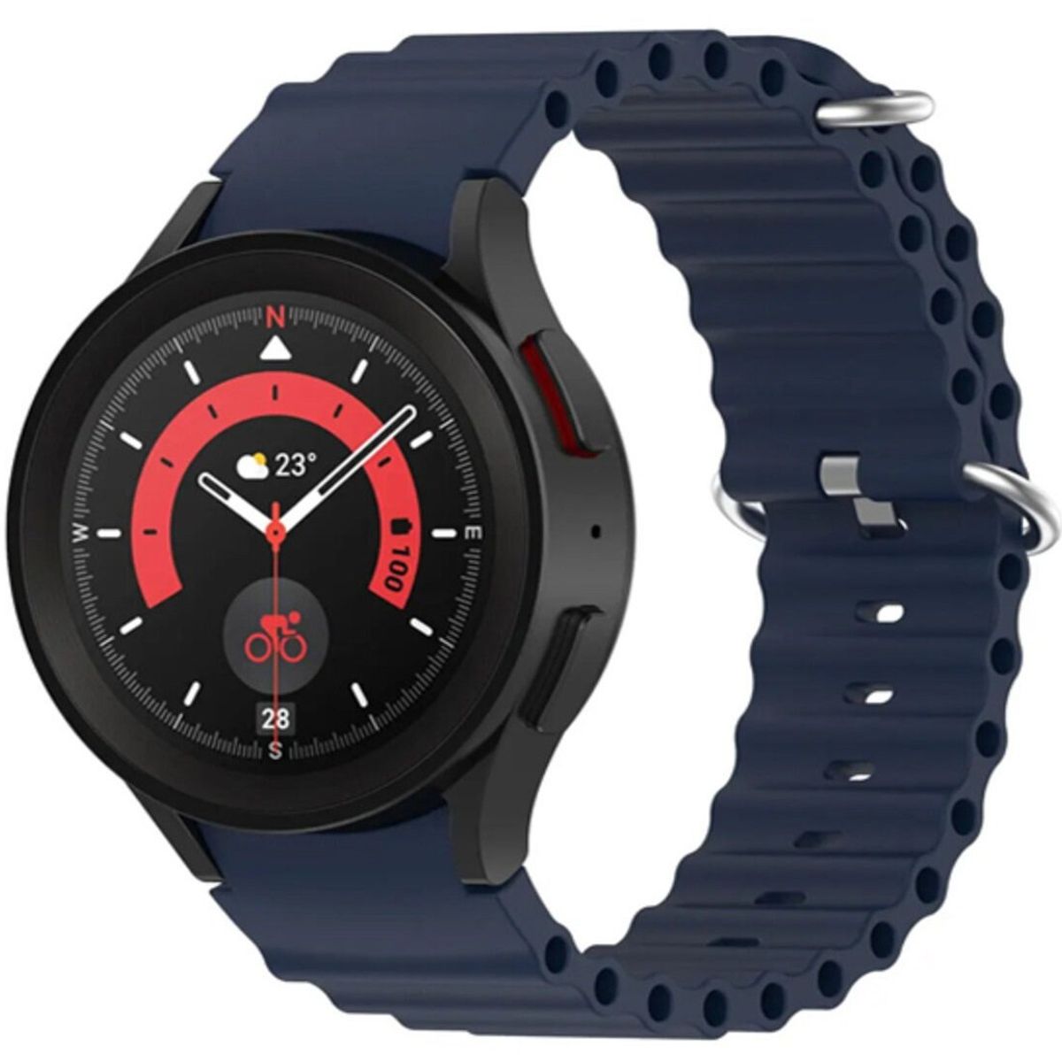 GENERICO - Correa Silicona Ocean para SAMSUNG WATCH 5 Pro - Azul