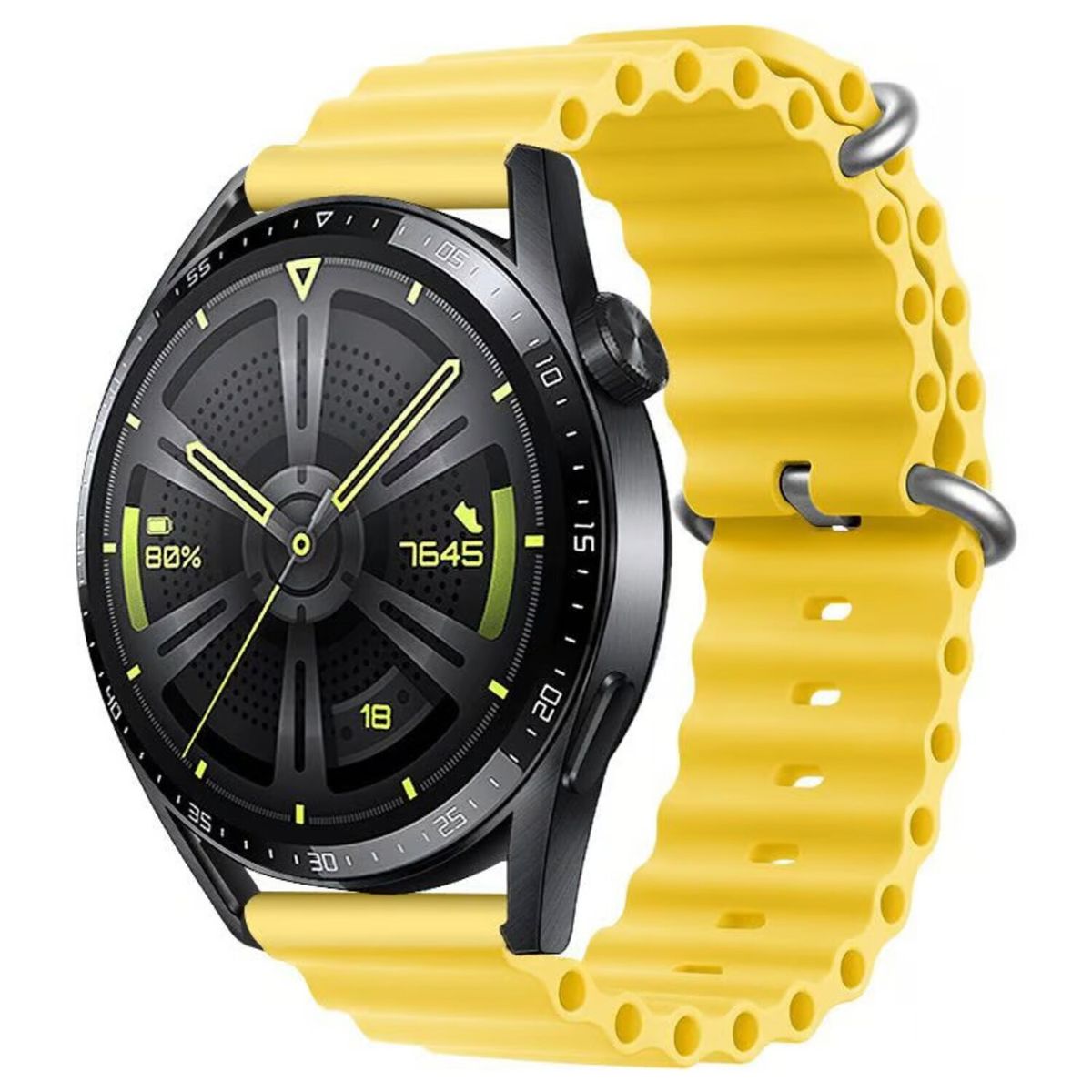 GENERICO - Correa Silicona Ocean para SAMSUNG WATCH 5 Pro - Amarillo