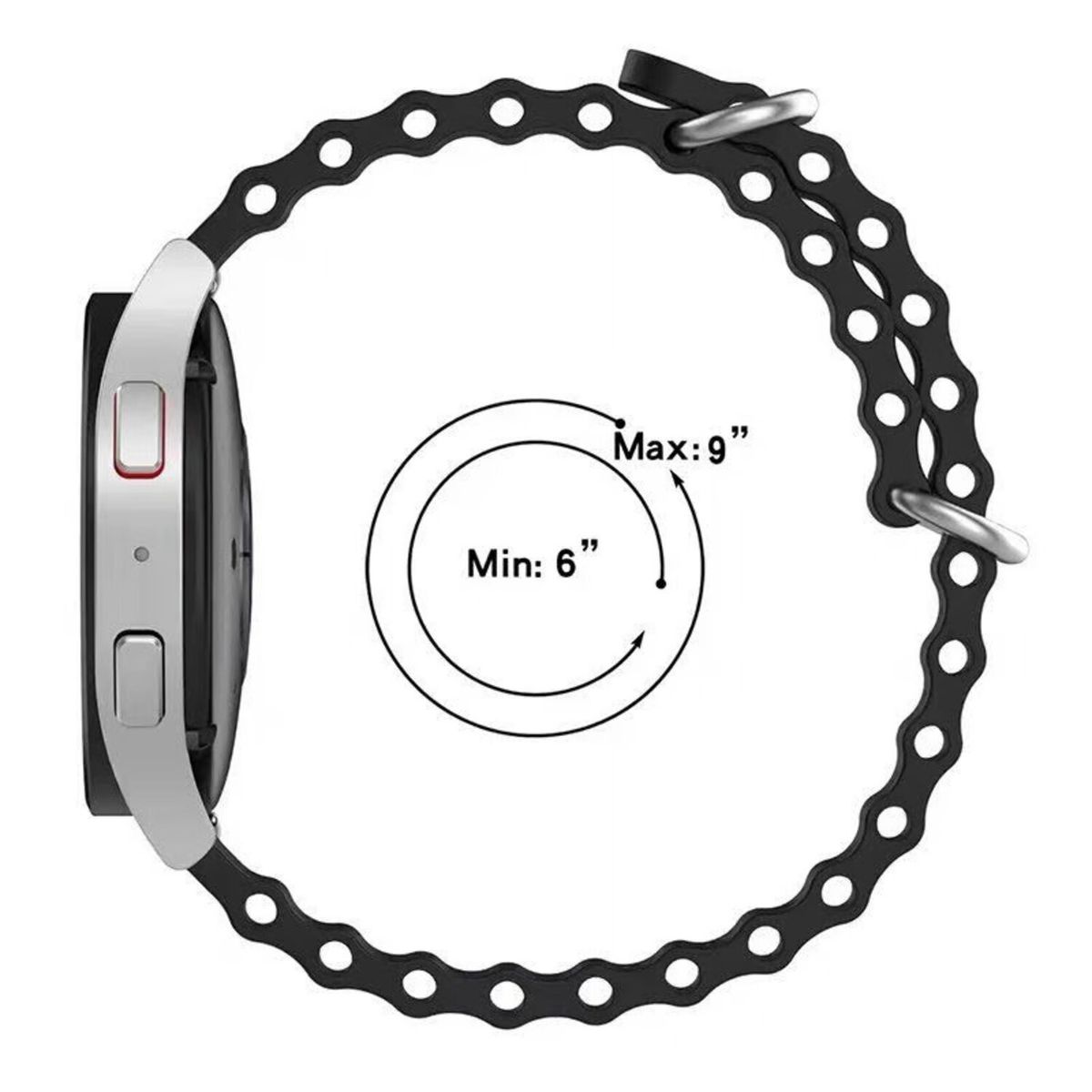 GENERICO - Correa Silicona Ocean para SAMSUNG WATCH 5 Pro - Rosado