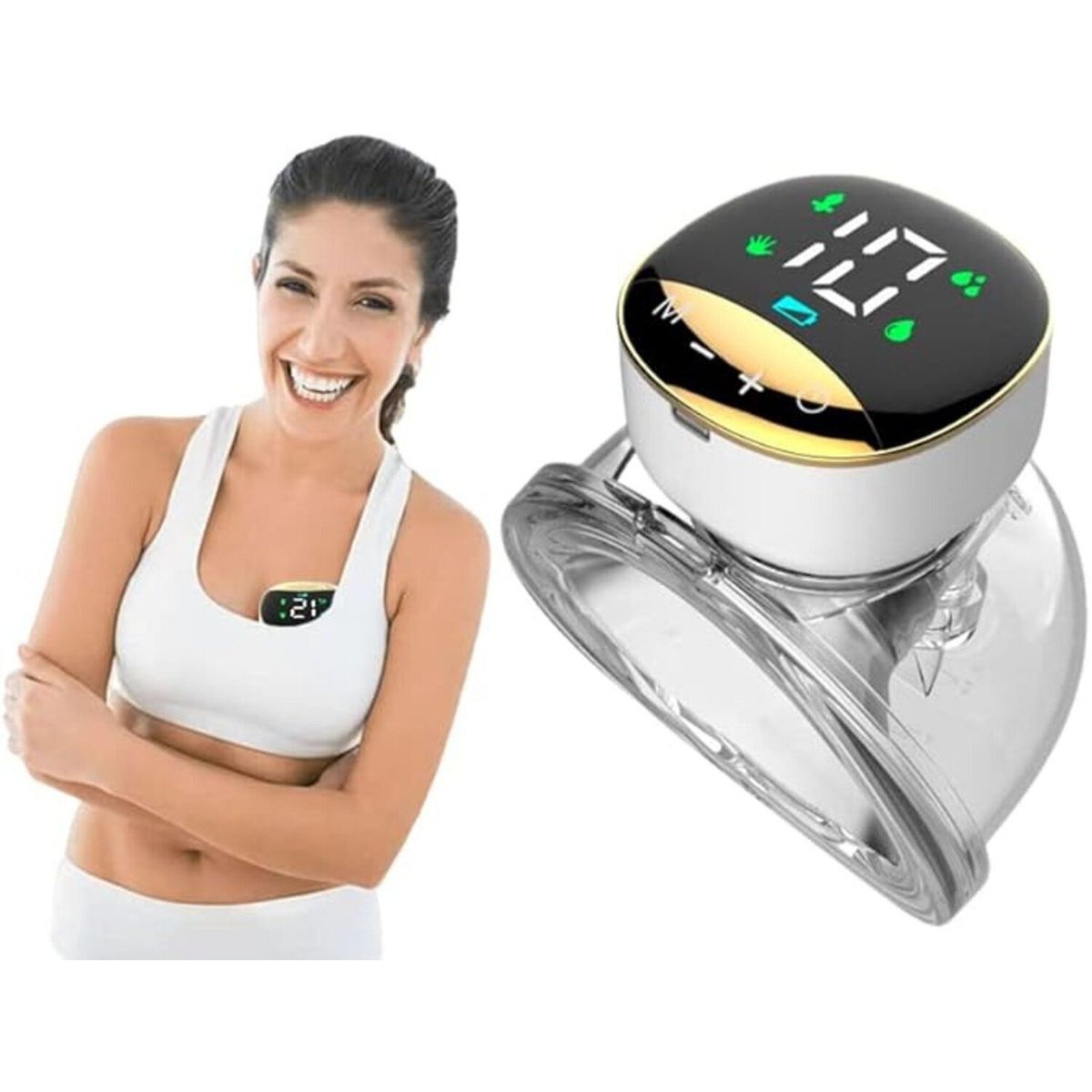 GENERICO - EXTRACTOR DE LECHE MATERNA PORTATIL MANOS LIBRES