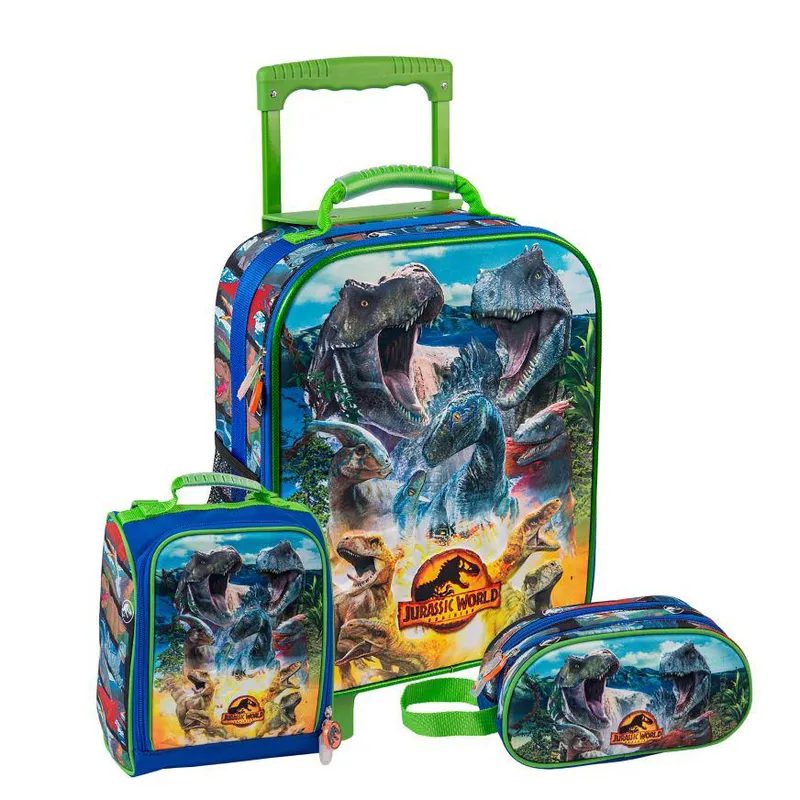 SCOOL - SET MALETA SCOOL MAGIC 3D GRANDE JURASSIC