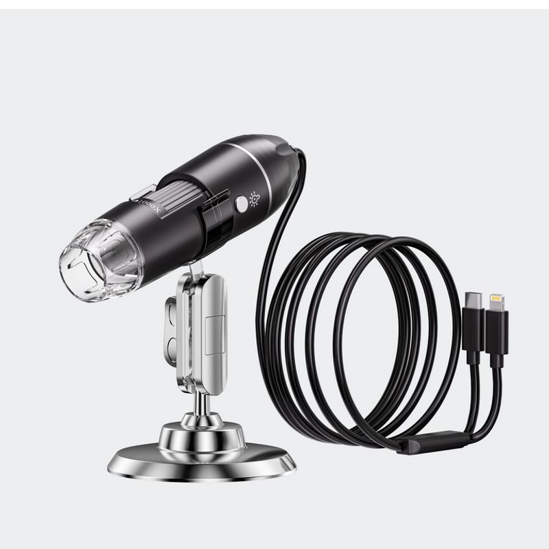 GENERICO - Microscopio Digital para Celular - 1600X - Tipo C y Lightning