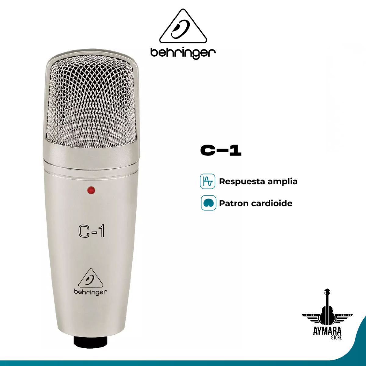 BEHRINGER - Micrófono de Condensador Behringer C-1