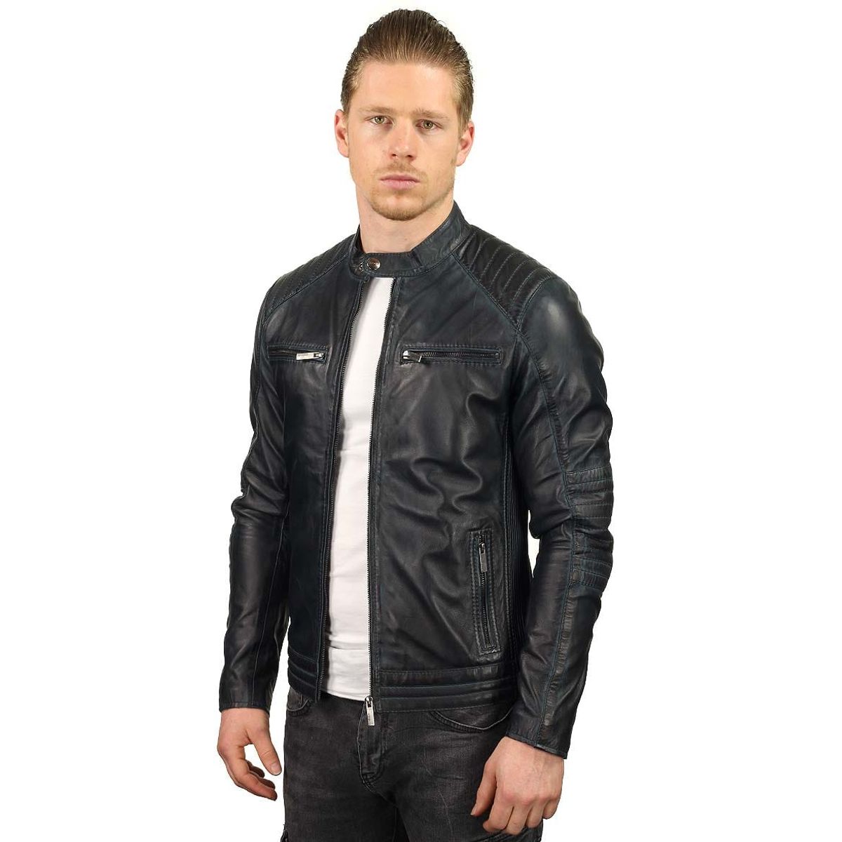 OEM - Casaca Importada de Cuero para Caballero