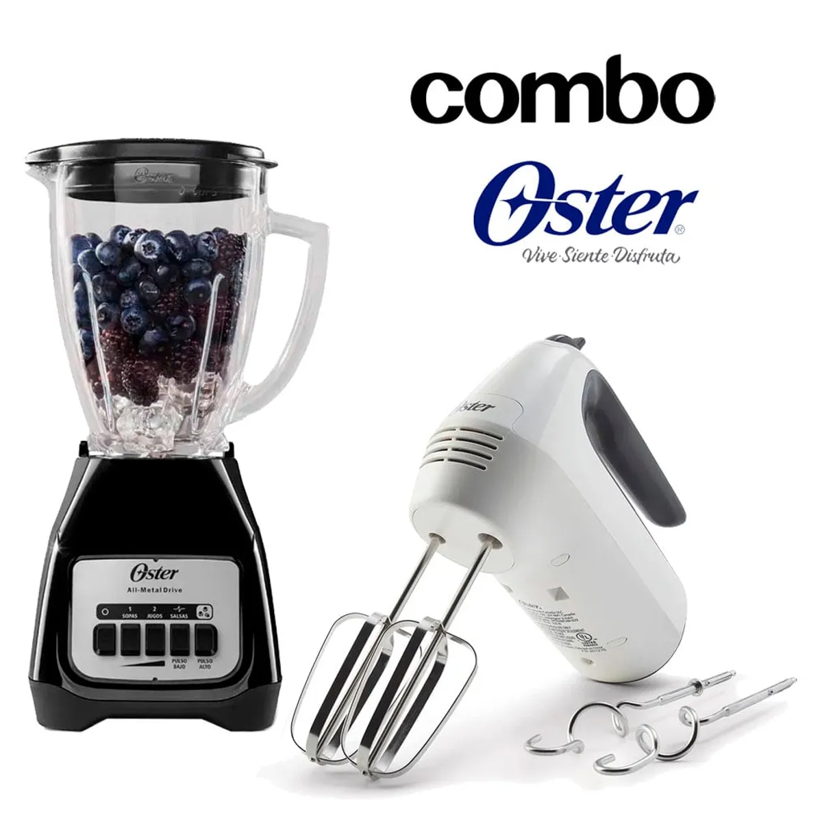 OSTER - Combo Licuadora Oster BLSTKAGBPB + Batidora de Mano FPSTHM3532