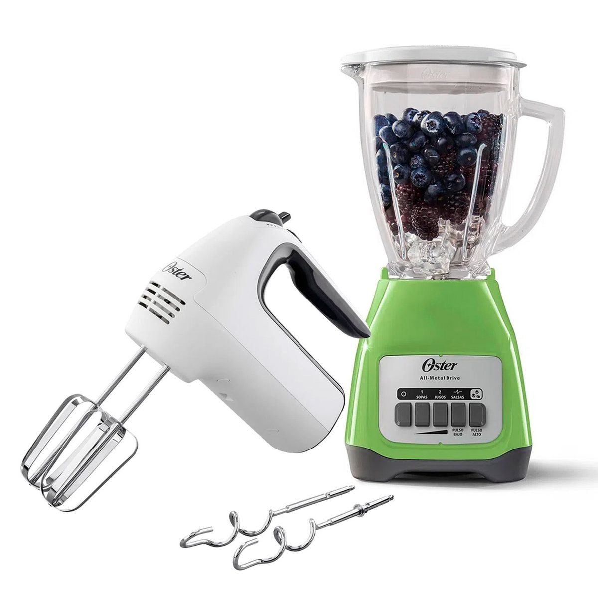 OSTER - Combo Licuadora Oster BLSTKAGKPB + Batidora de Mano FPSTHM3532