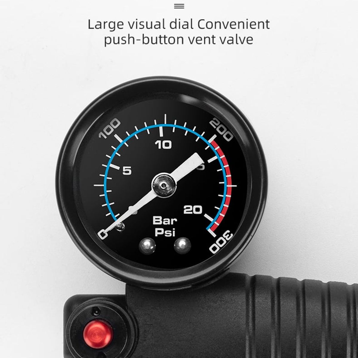 ROCKBROS - Inflador de suspension de bicicleta 300 psi - rockbros