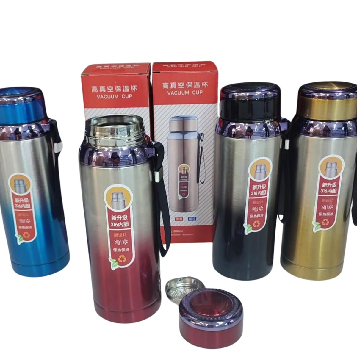 OEM - Termo de Acero Inoxidable 800ml - Color Aleatorio