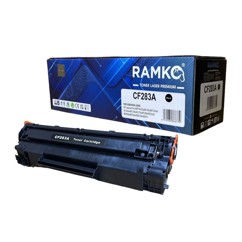 RAMKO - TONER COMPATIBLE HP 83A (CF283A) NEGRO 1,500 PG