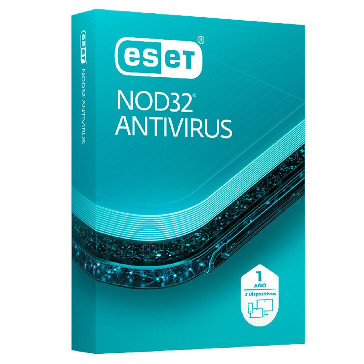 ESET NOD32 - Software Eset NOD32 Anti-Virus Edicion 2024 para 3 PCs, Licencia 1 año