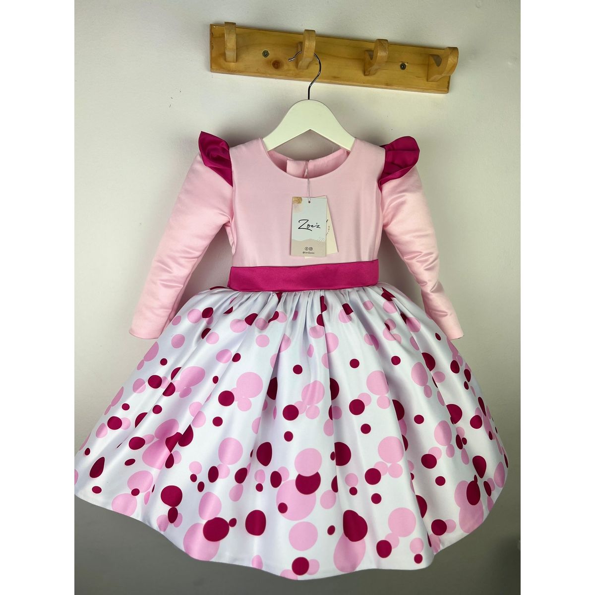 GENERICO - Vestido para Niña Tematico de Masha y oso cumpleaños Manga Larga