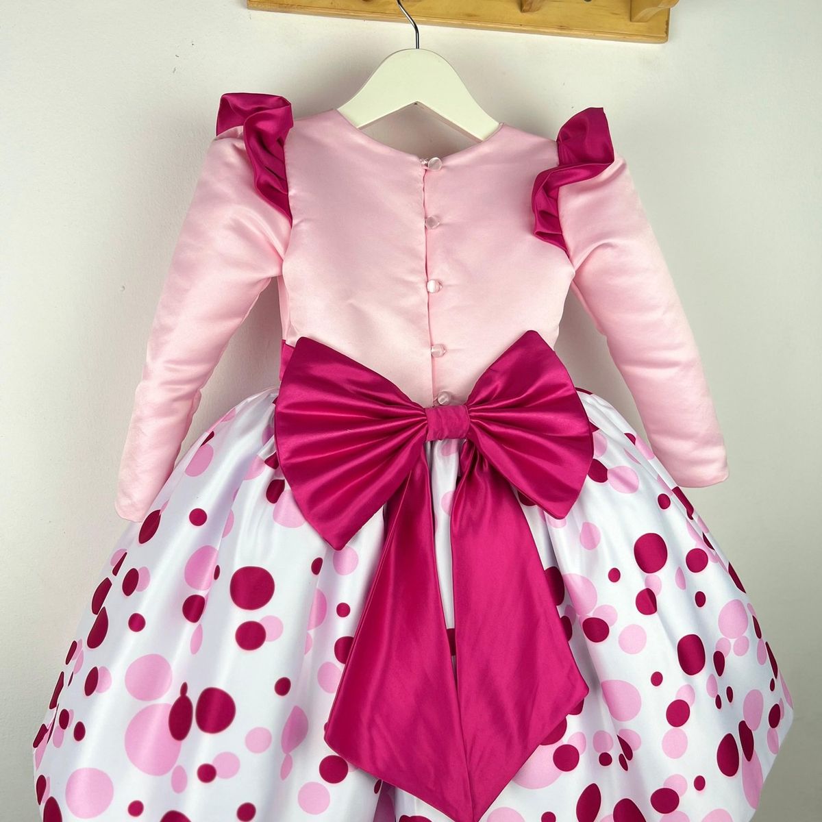 GENERICO - Vestido para Niña Tematico de Masha y oso cumpleaños Manga Larga