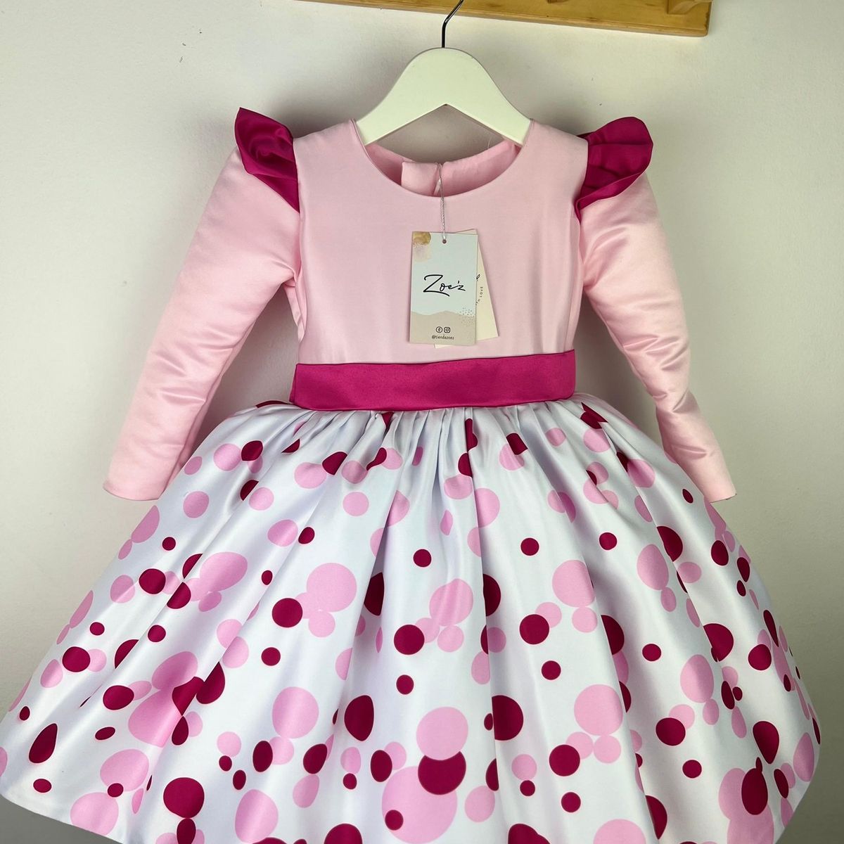 GENERICO - Vestido para Niña Tematico de Masha y oso cumpleaños Manga Larga
