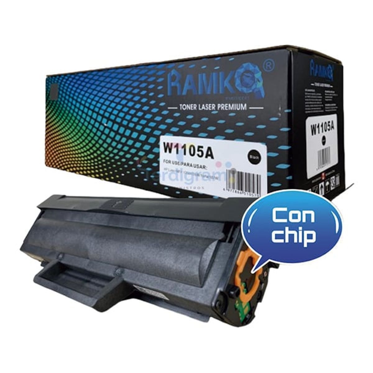 RAMKO - TONER COMPATIBLE 105A (W1105A) NEGRO 1,000 PG